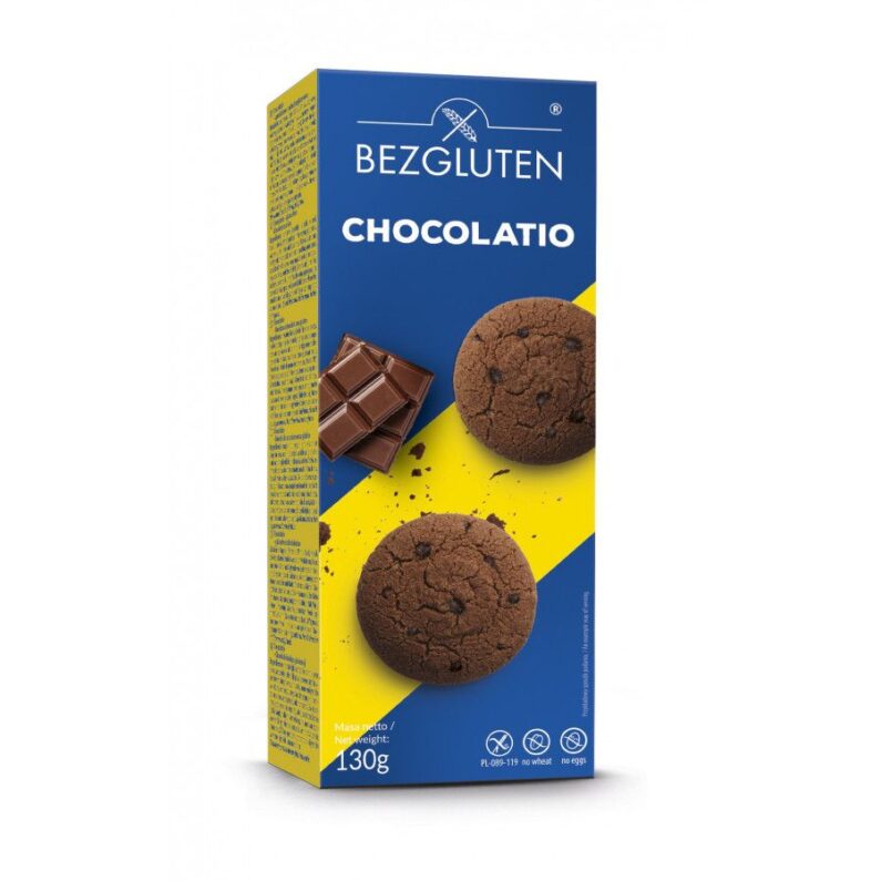 BEZGLUTEN Chocolatio čokoládové cookies bez lepku 130 g