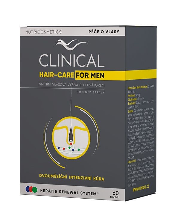 Clinical Hair-Care for MEN 2 měsíční kúra 60 tobolek