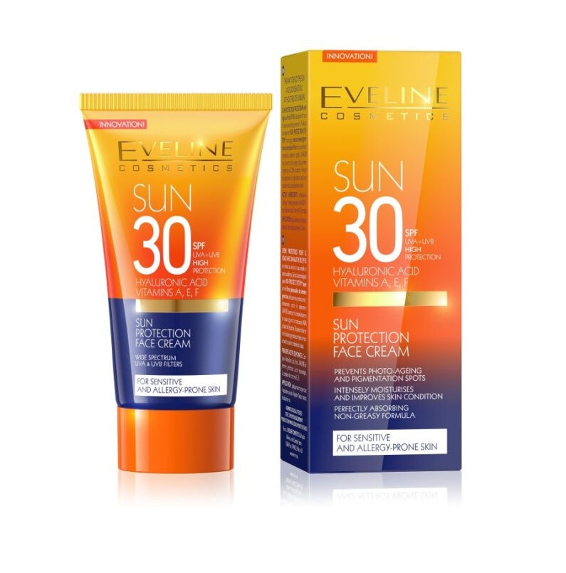 Eveline SUN SPF30 opalovací krém na obličej 50 ml