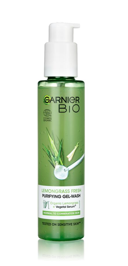 Garnier BIO Intenzivní čisticí gel s esenciálním olejem z citronové trávy a aloe vera 150 ml