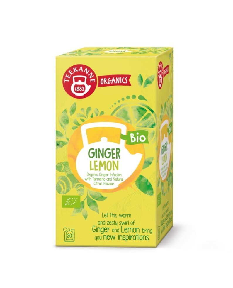 Teekanne Organics BIO Ginger Lemon čaj porcovaný 20x1