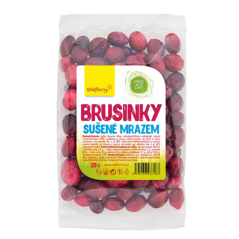 Wolfberry Brusinky lyofilizované 20 g