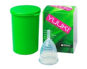 YUUKI Menstruační kalíšek Soft Small set 1 ks + dezinfekční krabička