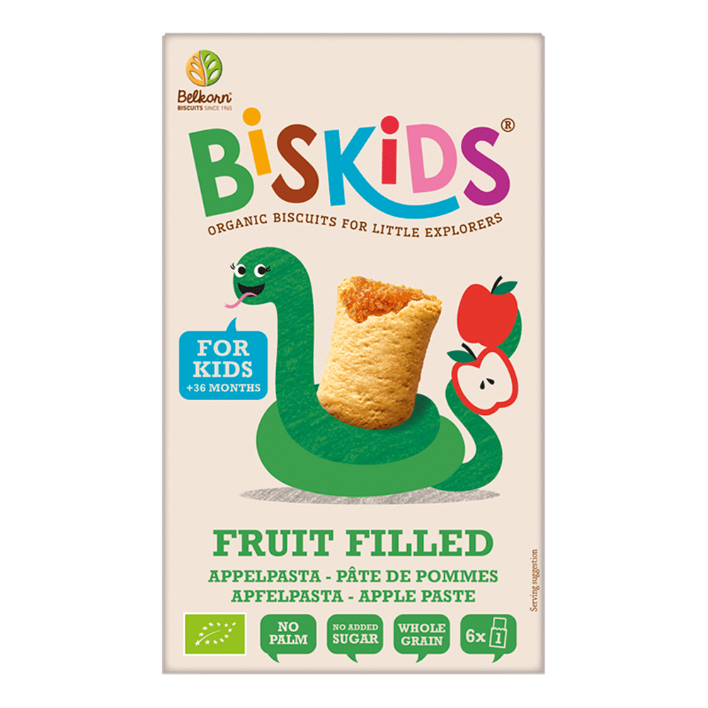 Biskids BIO měkké dětské sušenky s jablečným pyré 150 g