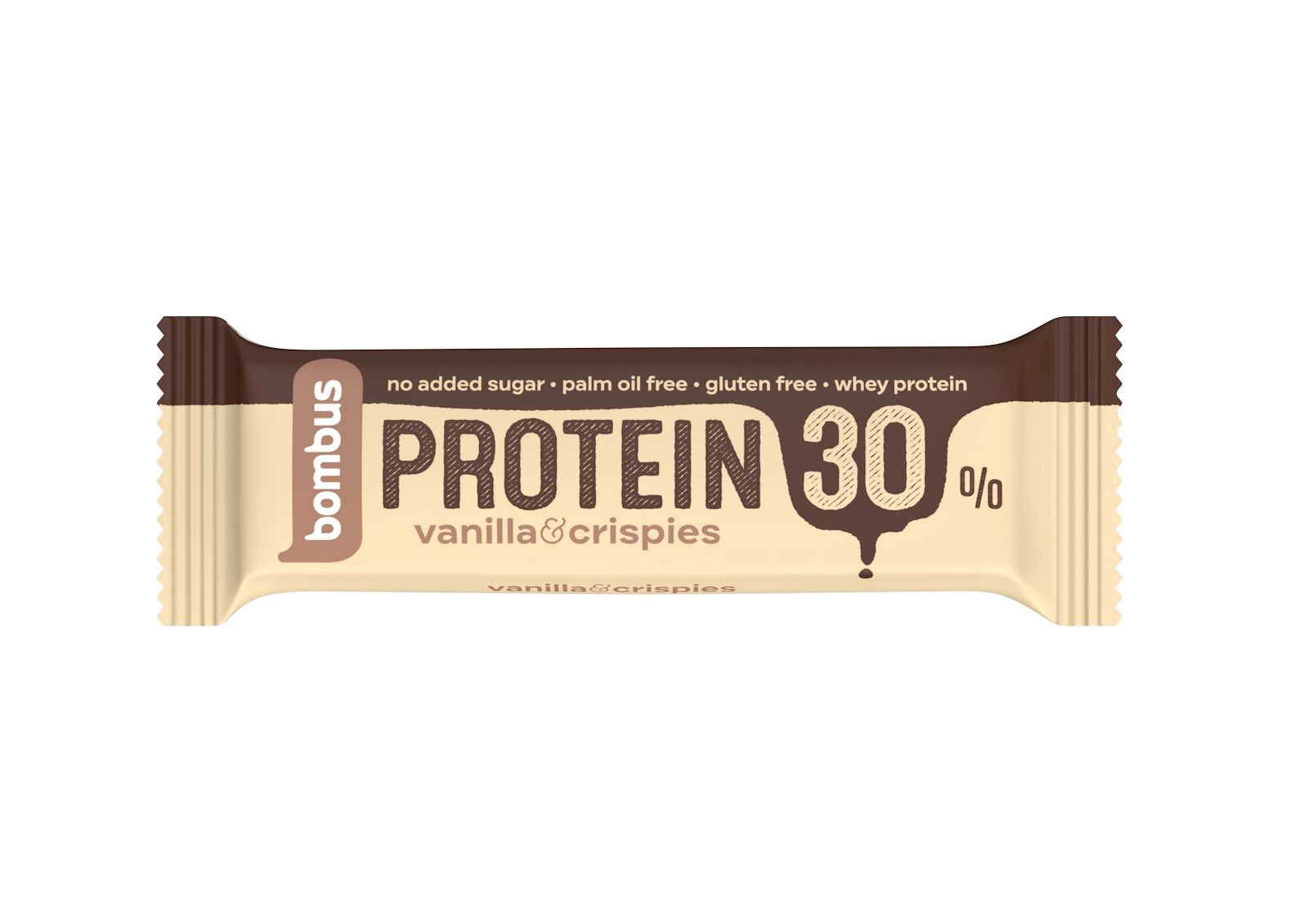 Bombus Protein 30% Vanilla & crispies tyčinka 50 g