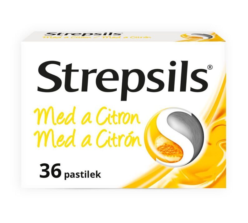 Strepsils Med a citron 36 pastilek