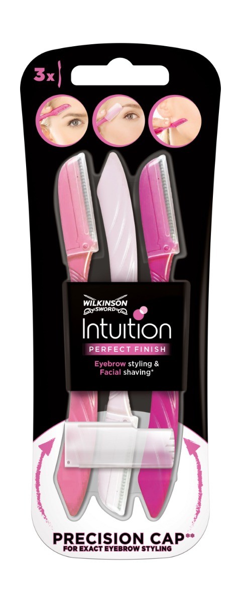 Wilkinson Intuition Perfect Finish břitva na obočí 3 ks