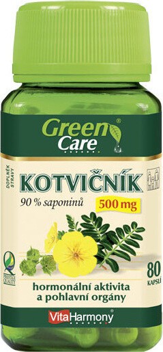 VITAHARMONY Kotvičník 500 mg 90% saponinů 80 cps.